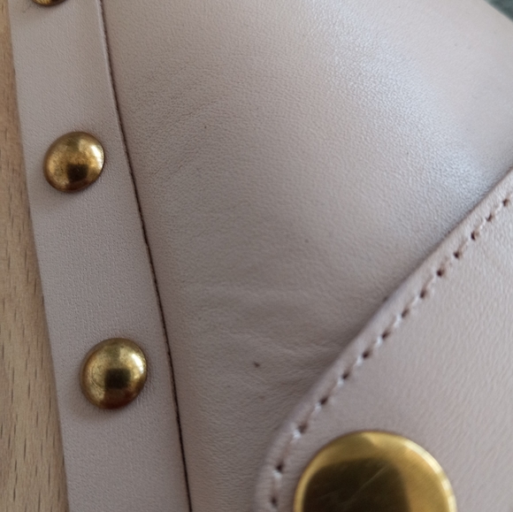 J. Crew Convertable Leather Clogs Luxury Camel/Blush Pink 7US - Picture 7 of 13